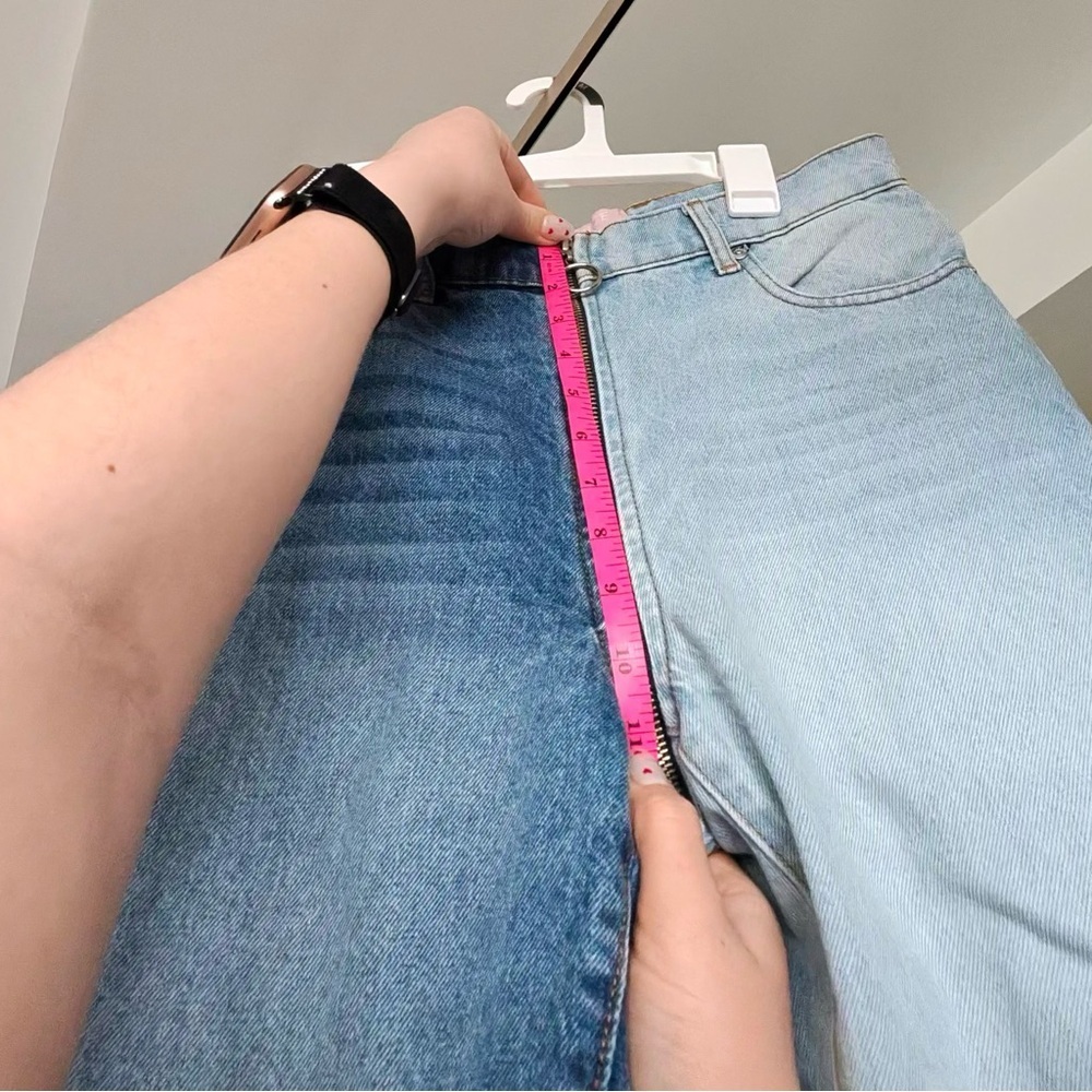 Revice Denim Yin Yang Two Tone Crop Jeans Size 28 - Picture 10 of 16